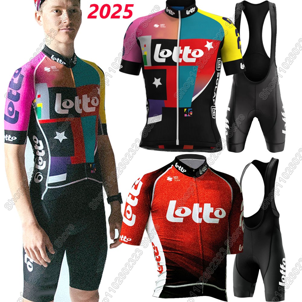 Cycling Bib Shorts - Комплект велосипедного трикотажа Lotto Team 2025,