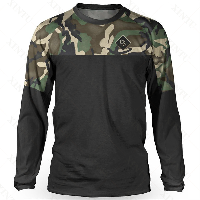 Cycling Jersey - Футболка мужская Свободная с длинным рукавом,