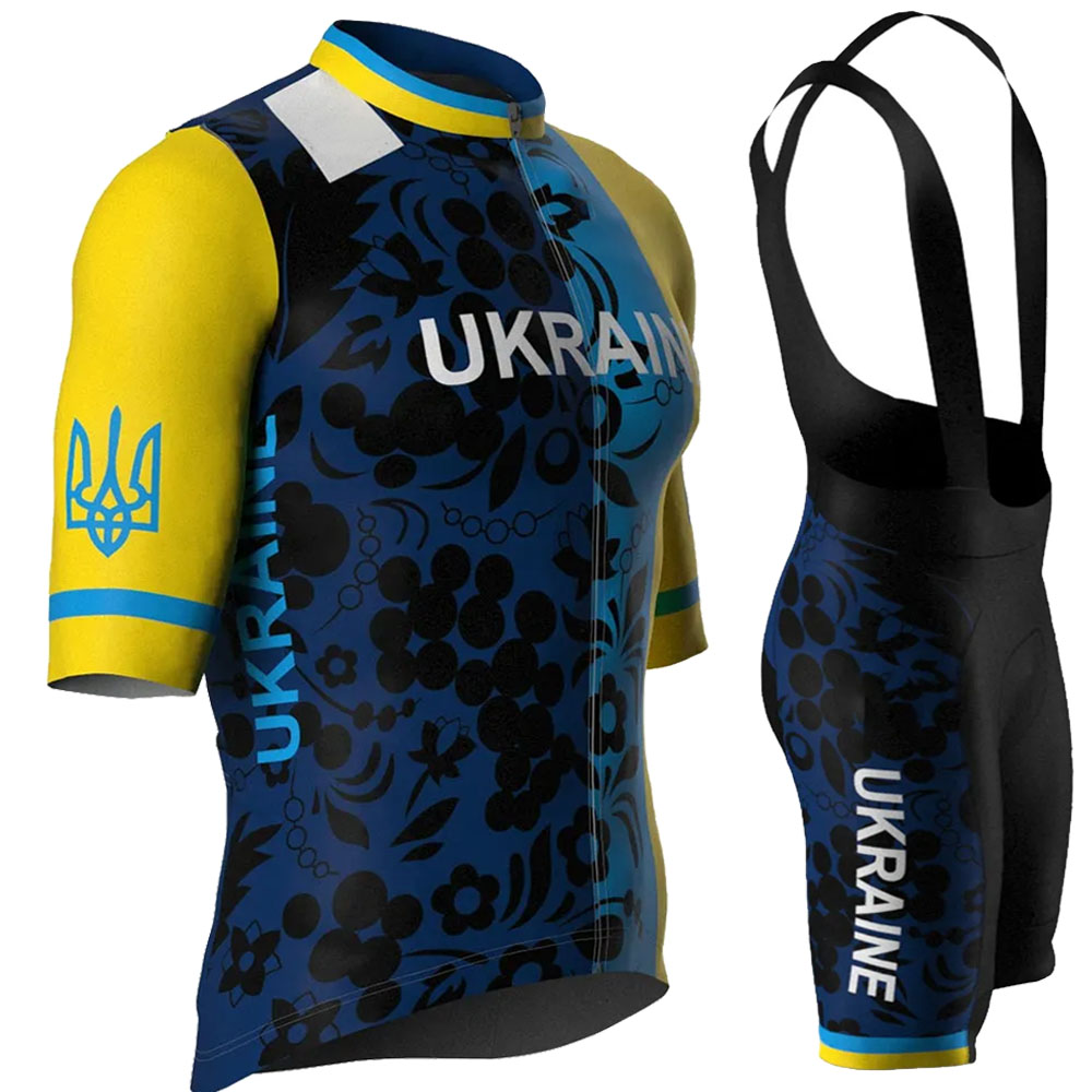 Cycling Bib Shorts - Комплект велоформы сборной Украины 2026: летняя