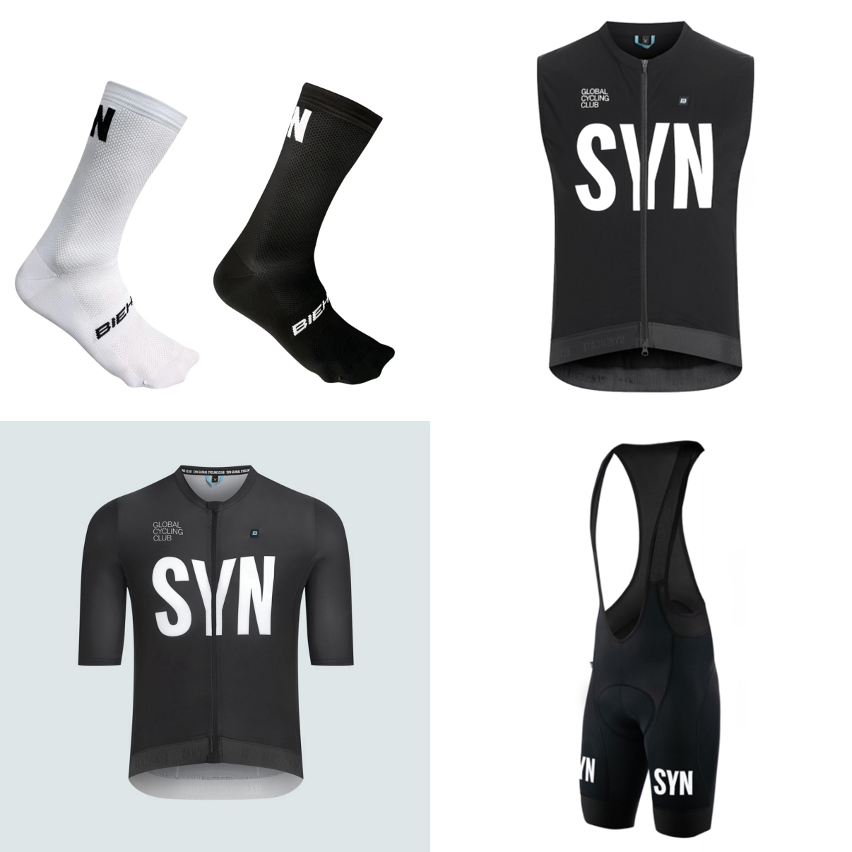 Cycling Bib Shorts - Летний велосипедный костюм с коротким рукавом